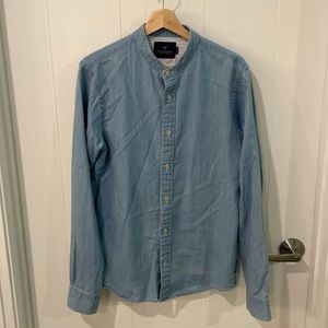 Scotch & Soda Mandarin collar size M long sleeve shirt.